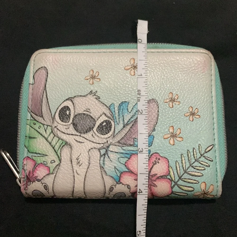 Disney x Loungefly Stitch Pastel Small Zip Around Wallet Card Case